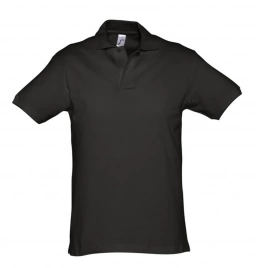 Рубашка поло мужская Spirit 240 черная, размер XXL