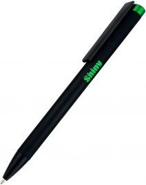 Ручка металлическая Slice Soft, зелёная