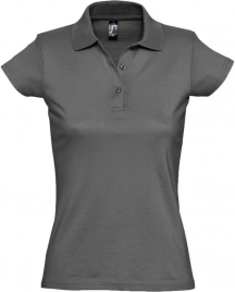 Рубашка поло женская Prescott women 170 темно-серая, размер XXL