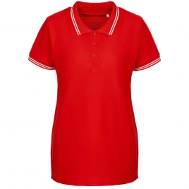 Рубашка поло женская Virma Stripes Lady, красная, размер M