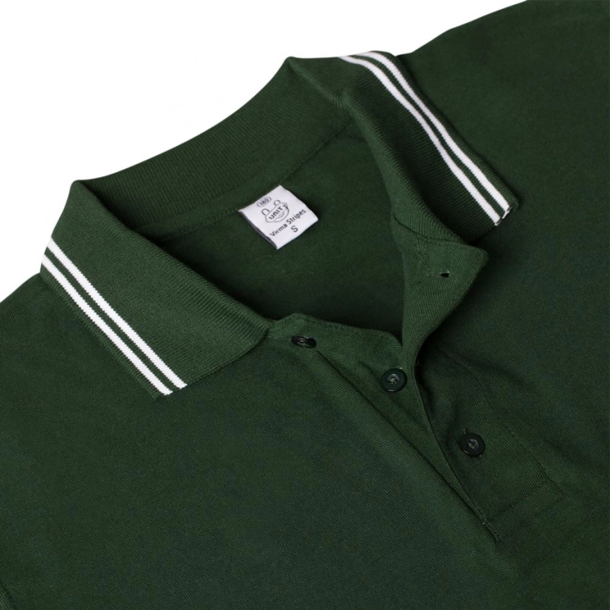 Рубашка поло Virma Stripes, зеленая, размер L фото 3