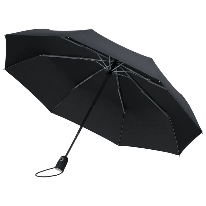 Зонт складной AOC, черный фото 1