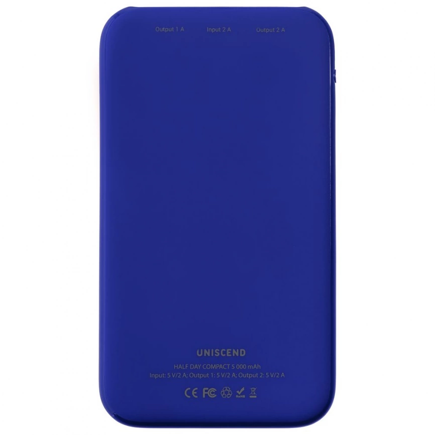 Внешний аккумулятор Uniscend Half Day Compact 5000 мAч, синий фото 3
