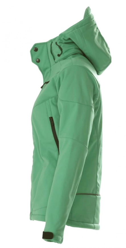 Куртка софтшелл женская Skeleton Lady зеленая, размер XS фото 3