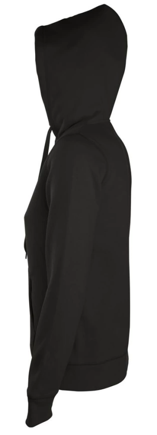 Толстовка женская на молнии с капюшоном Seven Women, черная, размер L фото 2
