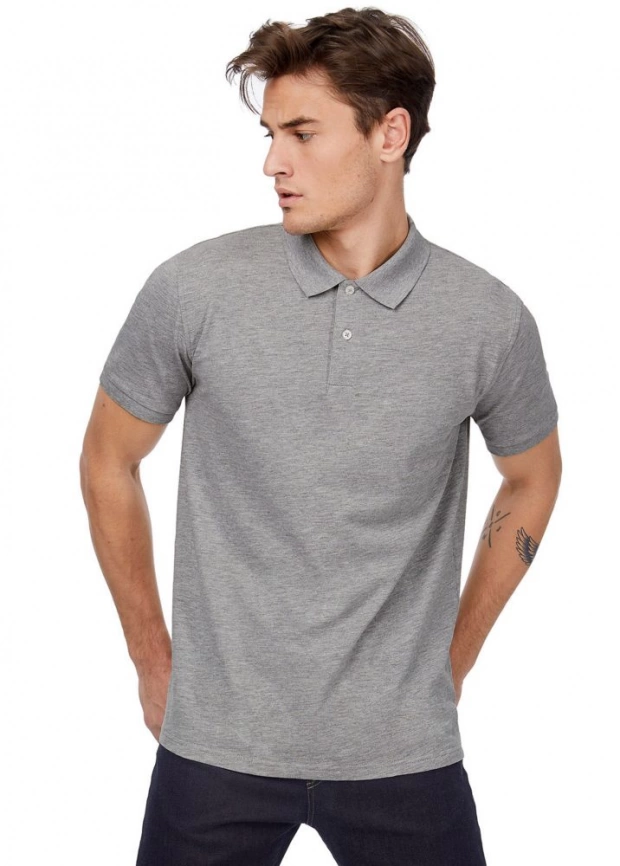 Рубашка поло мужская Inspire темно-серая, размер M фото 4