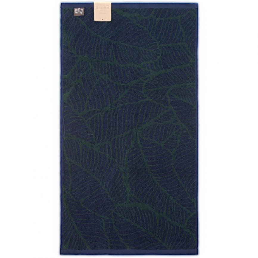 Полотенце In Leaf, малое, синее с зеленым фото 10