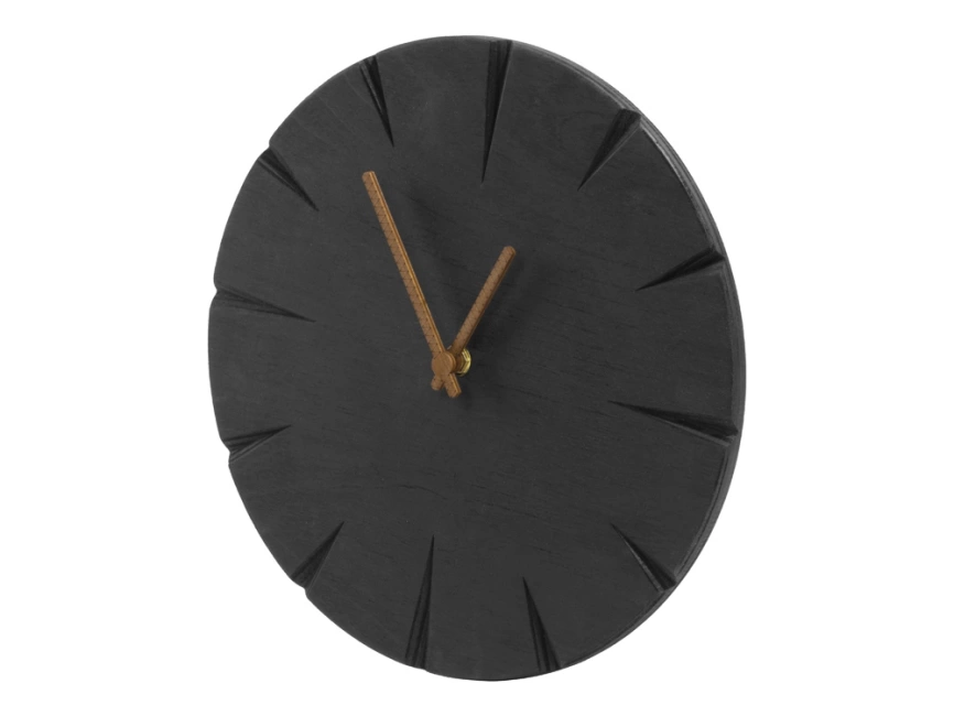 Часы деревянные Helga, 28 см, черный фото 3