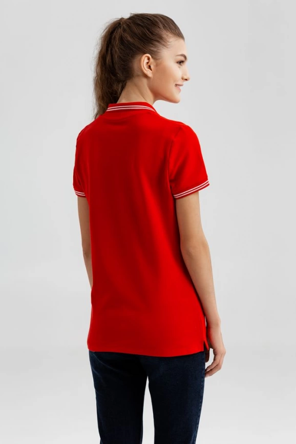 Рубашка поло женская Virma Stripes Lady, красная, размер L фото 6