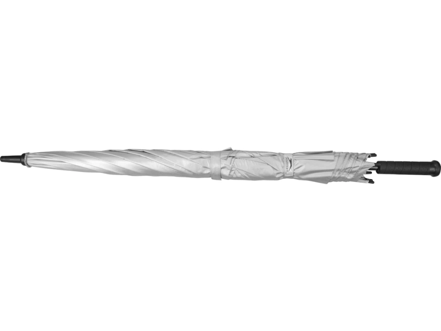 Зонт трость Cardiff, механический 30, серебристый фото 4