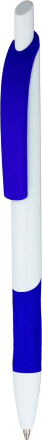 Ручка шариковая KLEO, белая с синим фото 2