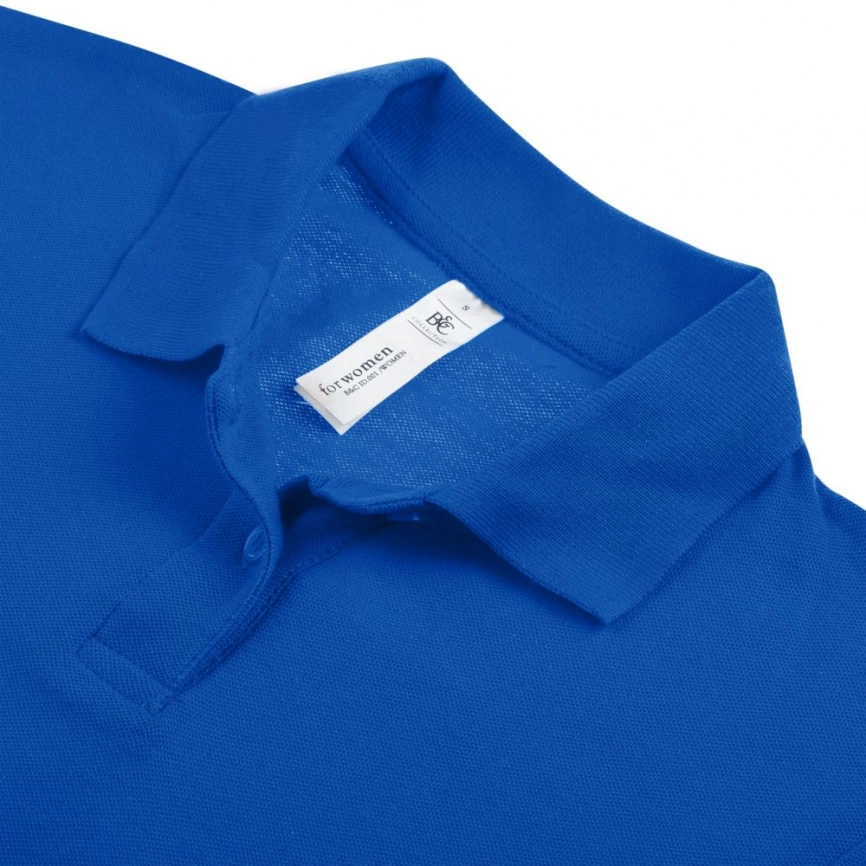 Рубашка поло женская ID.001 ярко-синяя, размер XS фото 3