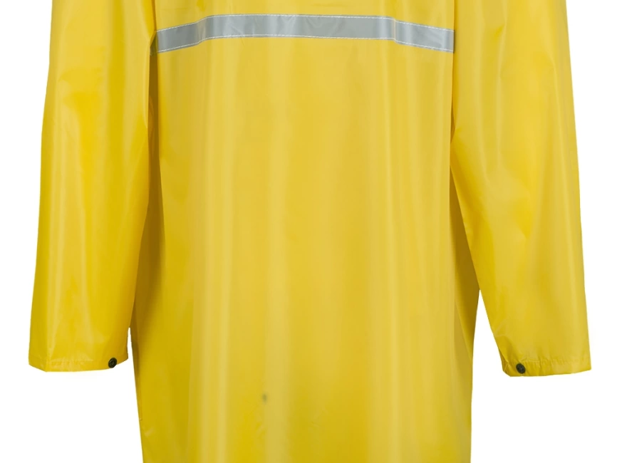 Длиный дождевик Lanai  из полиэстера со светоотражающей тесьмой, желтый фото 13