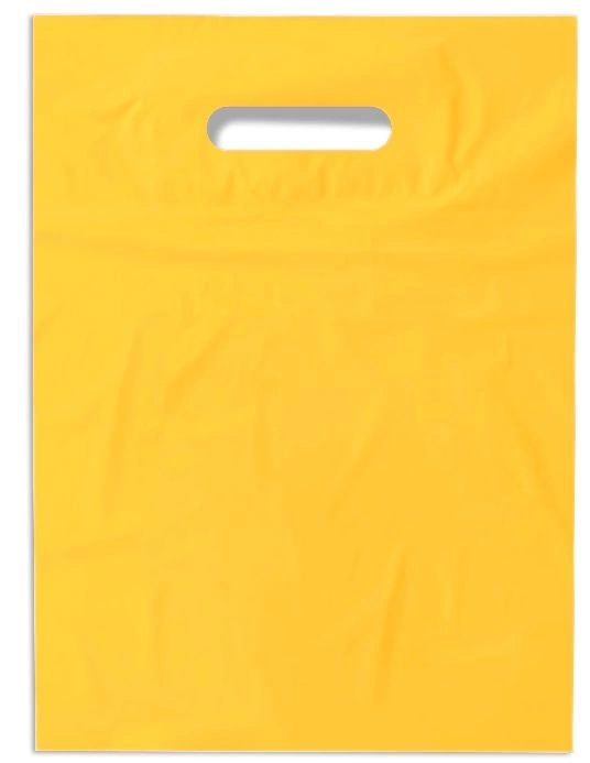Пакет ПВД 20*30+3 см., 80 мкм, жёлтый фото 1