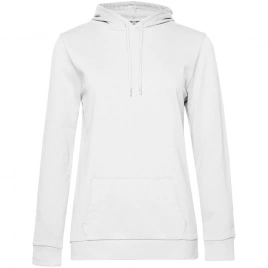 Толстовка с капюшоном женская Hoodie, белая, размер XXL