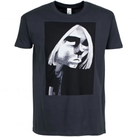 Футболка «Меламед. Kurt Cobain», темно-серая, размер S