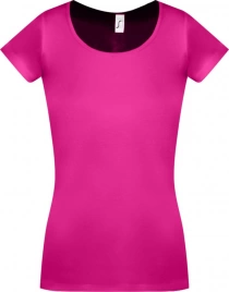 Футболка женская Moody 160, ярко-розовая, размер XXL