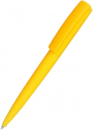 Ручка шариковая Jangle софт-тач, жёлтая