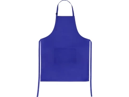 Хлопковый фартук  Brand Chef, с карманом, синий