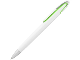 Ручка шариковая Rio, белая с зеленым