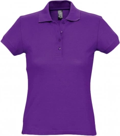 Рубашка поло женская Passion 170 темно-фиолетовая, размер XXL
