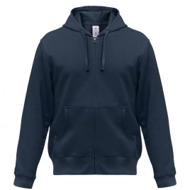 Толстовка мужская Hooded Full Zip темно-синяя, размер S