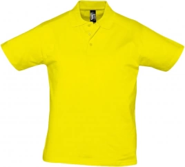 Рубашка поло мужская Prescott men 170 желтая (лимонная), размер 3XL