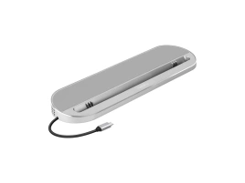 Хаб USB Type-C 3.0 для ноутбуков Falcon, серый