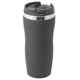 Термокружка SLIM SOFT COLOR 350мл., чёрная