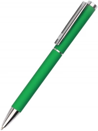 Ручка металлическая Titan софт-тач, зелёная