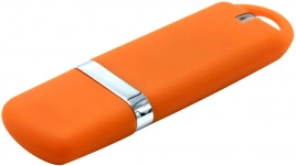Флешка Shape с покрытием Софт Тач 16 Гб - Оранжевый OO