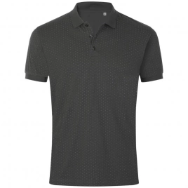 Рубашка поло мужская Brandy Men, темно-серая с белым, размер XL