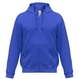 Толстовка мужская Hooded Full Zip ярко-синяя, размер S