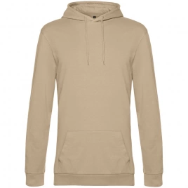 Толстовка с капюшоном унисекс Hoodie, бежевая, размер XS