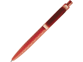 Ручка шариковая QS 01 PRT софт-тач, красная