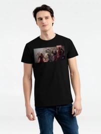 Футболка Real Avengers, черная, размер XS
