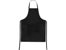 Хлопковый фартук  Brand Chef, с карманом, черный