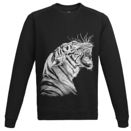 Свитшот мужской Like a Tiger, черный, размер XXL
