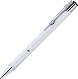 Ручка металлическая KOSKO, белая с серебристым