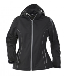 Куртка софтшелл женская Hang Gliding, черная, размер XL