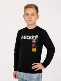 Свитшот детский Mickey, черный, на рост 118-128 см (8 лет)