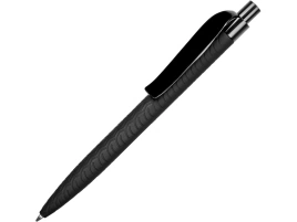 Ручка шариковая QS 03 PRP с рисунком протектор шины софт-тач PRP, чёрная