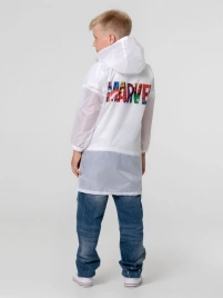 Дождевик детский Marvel Avengers, белый, 7-9 лет