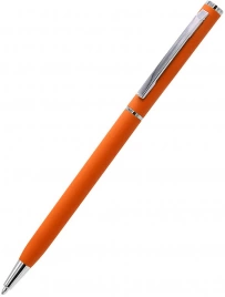 Ручка шариковая металлическая Tinny Soft, оранжевая