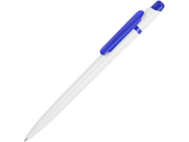 Ручка шариковая Этюд, белая с синим