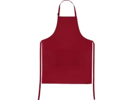 Хлопковый фартук  Brand Chef, с карманом, бордо
