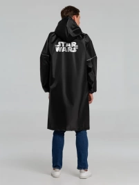 Дождевик со светоотражающими элементами Star Wars, черный, размер XS