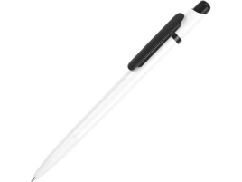 Ручка шариковая Этюд, белая с черным