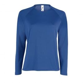 Футболка с длинным рукавом Sporty LSL Women ярко-синяя, размер XS