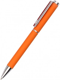Ручка металлическая Titan софт-тач, оранжевая